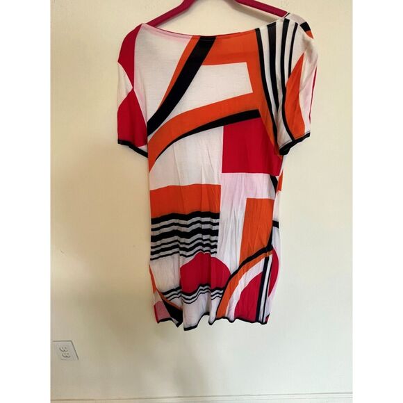 Feraud Paris Women's US 10 Vintage, Modernism Print Viscose Dress - Picture 4 of 7